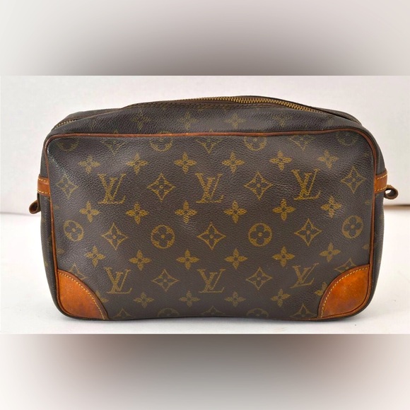 Authentic LOUIS VUITTON VINTAGE Monogram Compiegne 28 Clutch Bag - Picture 2 of 7